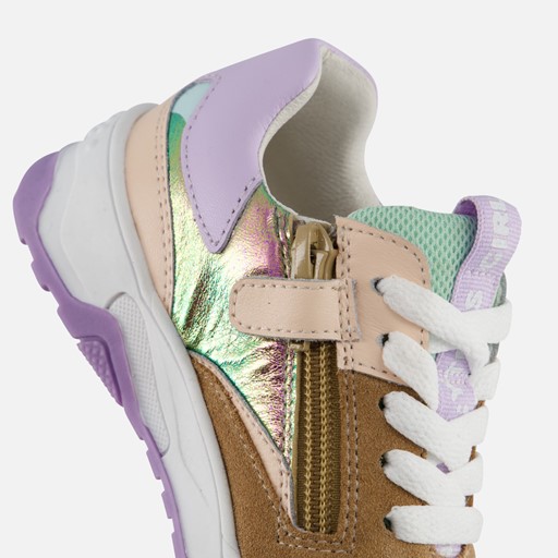 Muyters Sneakers paars Leer
