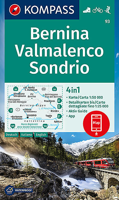 KOMPASS - 93 BERNINA VALMALENCO SONDRIO 1 50 000