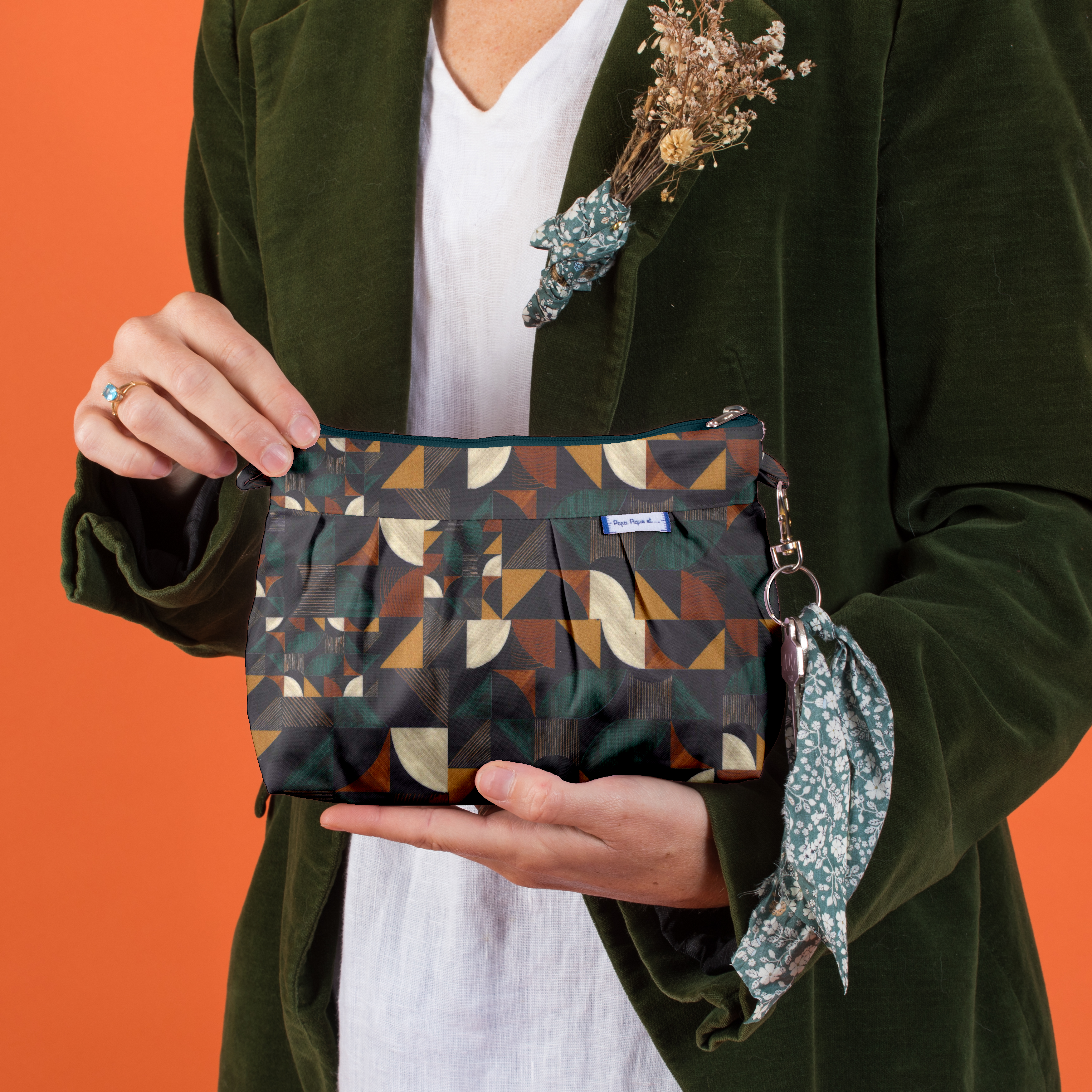 Pochette Plissée Kaléidoscope
