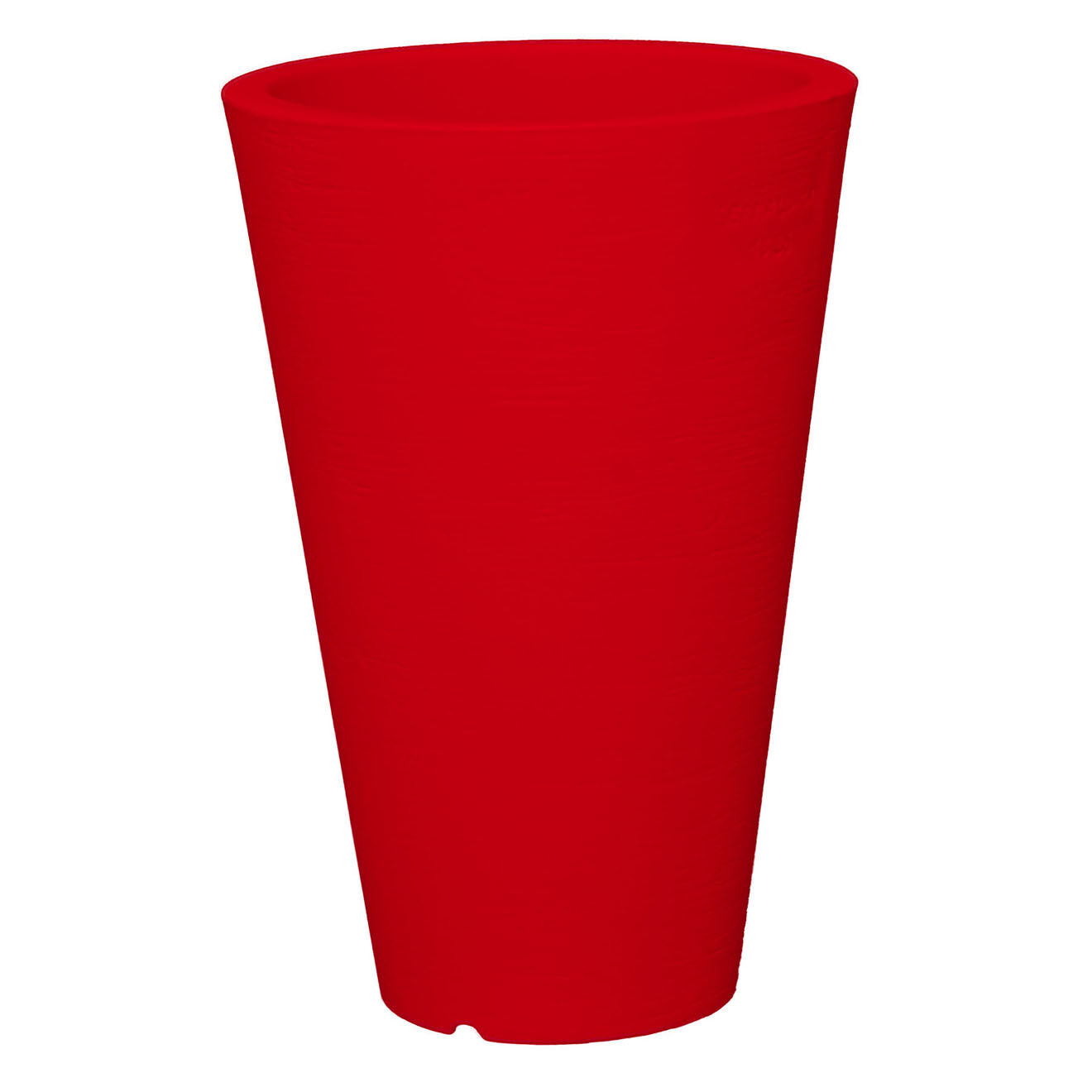Serralunga Pot sienne lisse design par serralunga rouge - D.27x40.5 cm