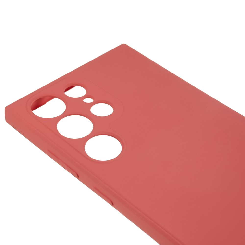Samsung Galaxy S23 Ultra 5G Gummi Case Hülle mit Kameraschutz - Korall Rot (Matt)