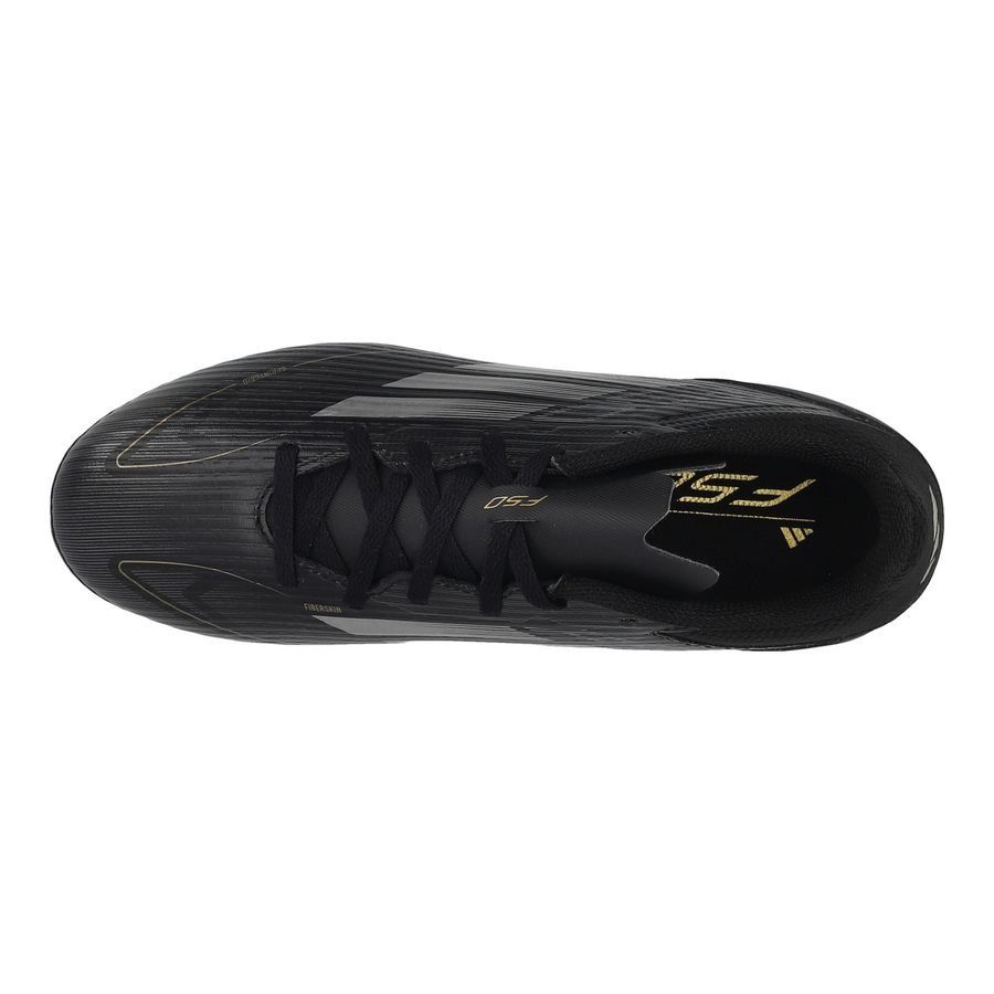 adidas F50 League FG/AG Dark Spark - Noir/Argenté/Doré Enfant