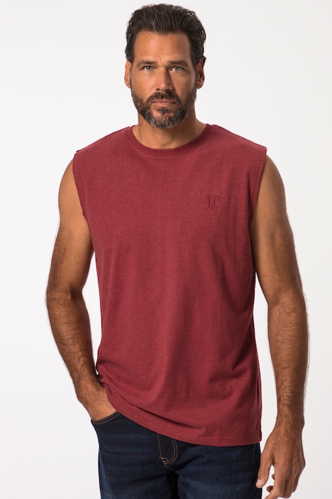 Tanktop, Basic-Qualität, Melange-Jersey, bis 8 XL