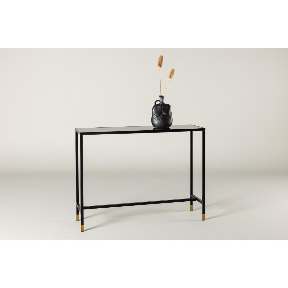 Svea - Leon sidetable - 100 cm - zwart|goud
