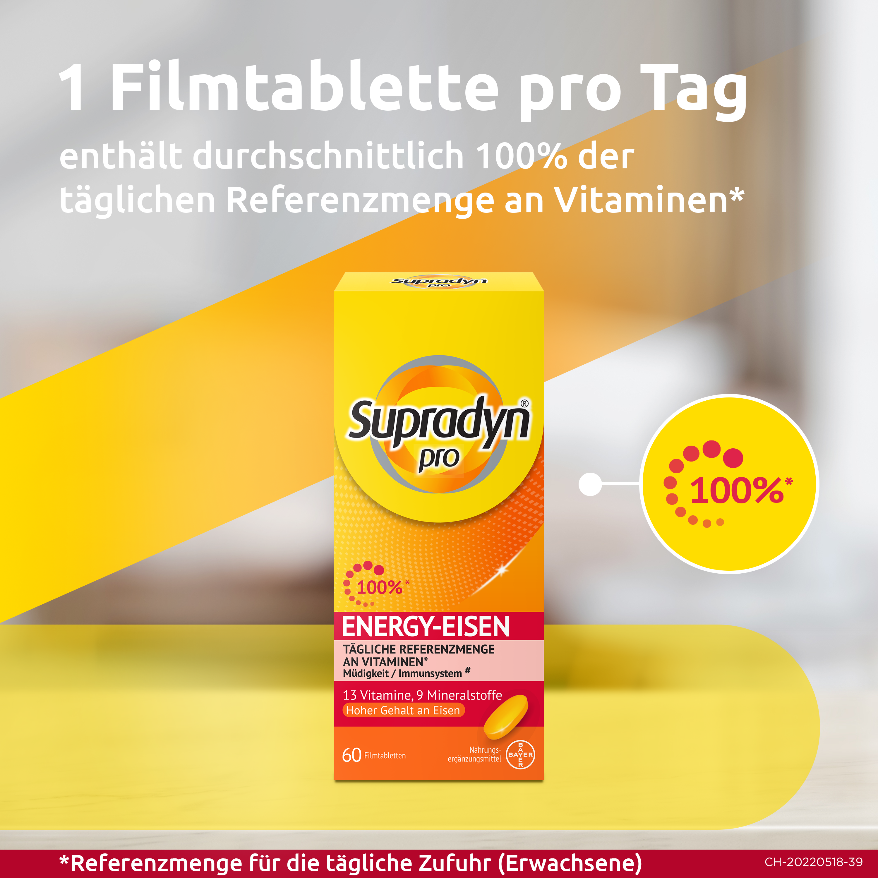 SUPRADYN PRO energy eisen<br>60 Stück, Dose, Filmtablette