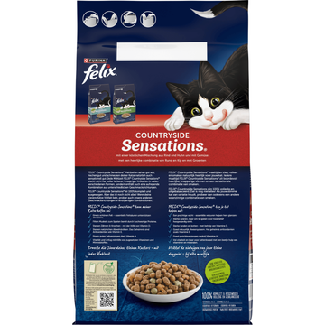 FELIX® Countryside Sensations met Rund, Kip en met Groenten Kattenvoer 4kg