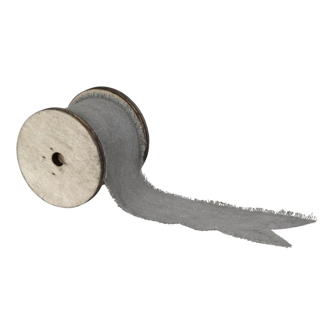Dekoband grau - ca. 3 m x 2,5 cm