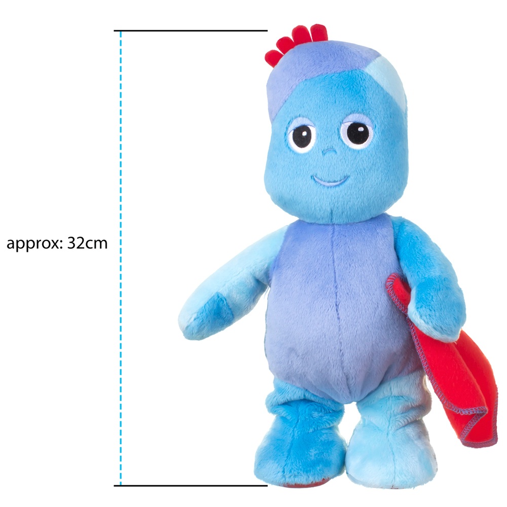 Im Nachtgarten tanzendes Igglepiggle-Plüschtier