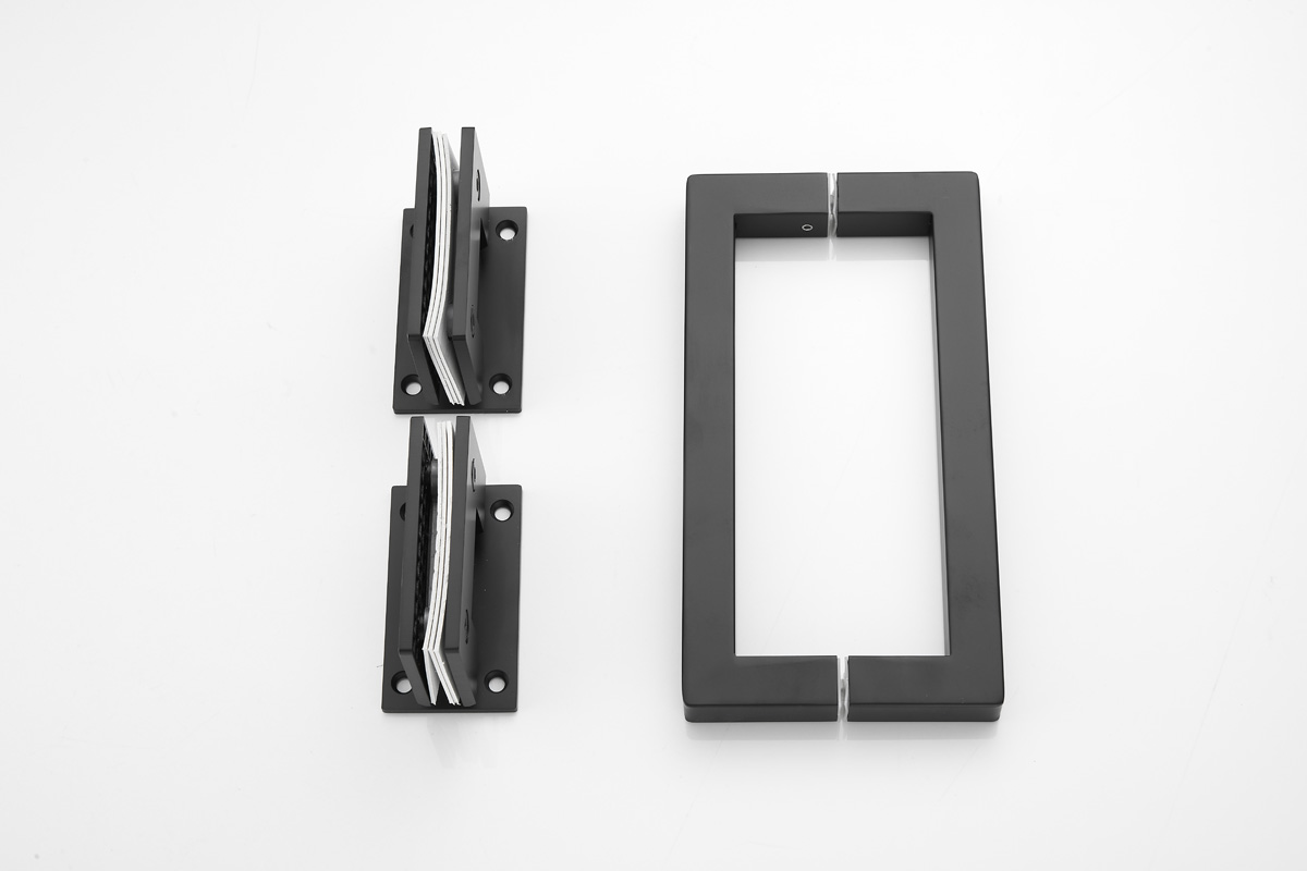 Saniclear Modern douchecabine 80x70 met 70cm deur anti-kalk zwart
