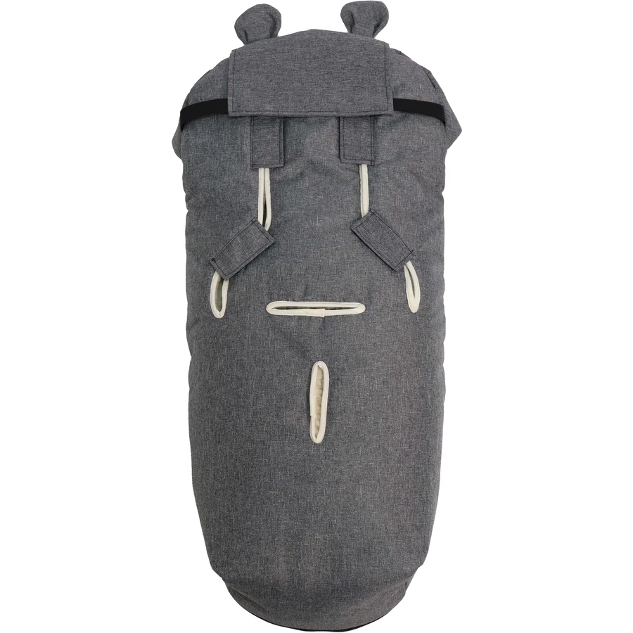 Kaiser Winterfußsack XL EARS WOOL anthracit melange