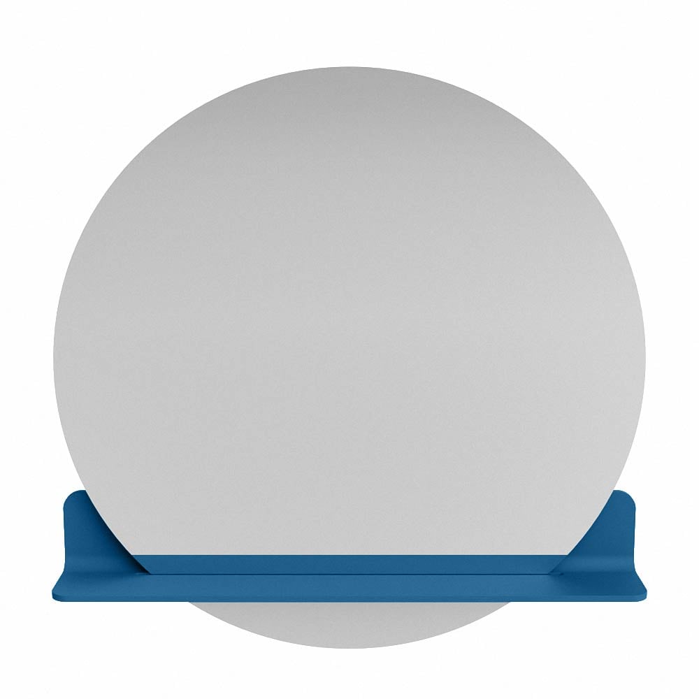 Mondiaz Spot spiegel rond Ø80cm met planchet jeans