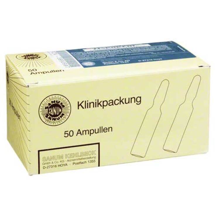 Zinkokehl Ampullen D 4, 50X2 ml