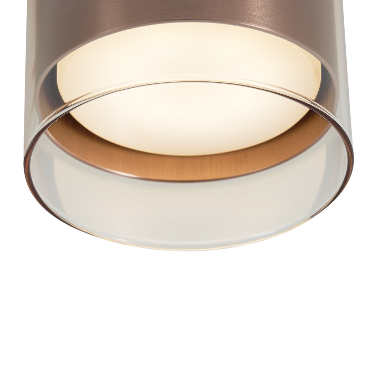 QAZQA Moderne opbouwspot donker brons met glas - Drain