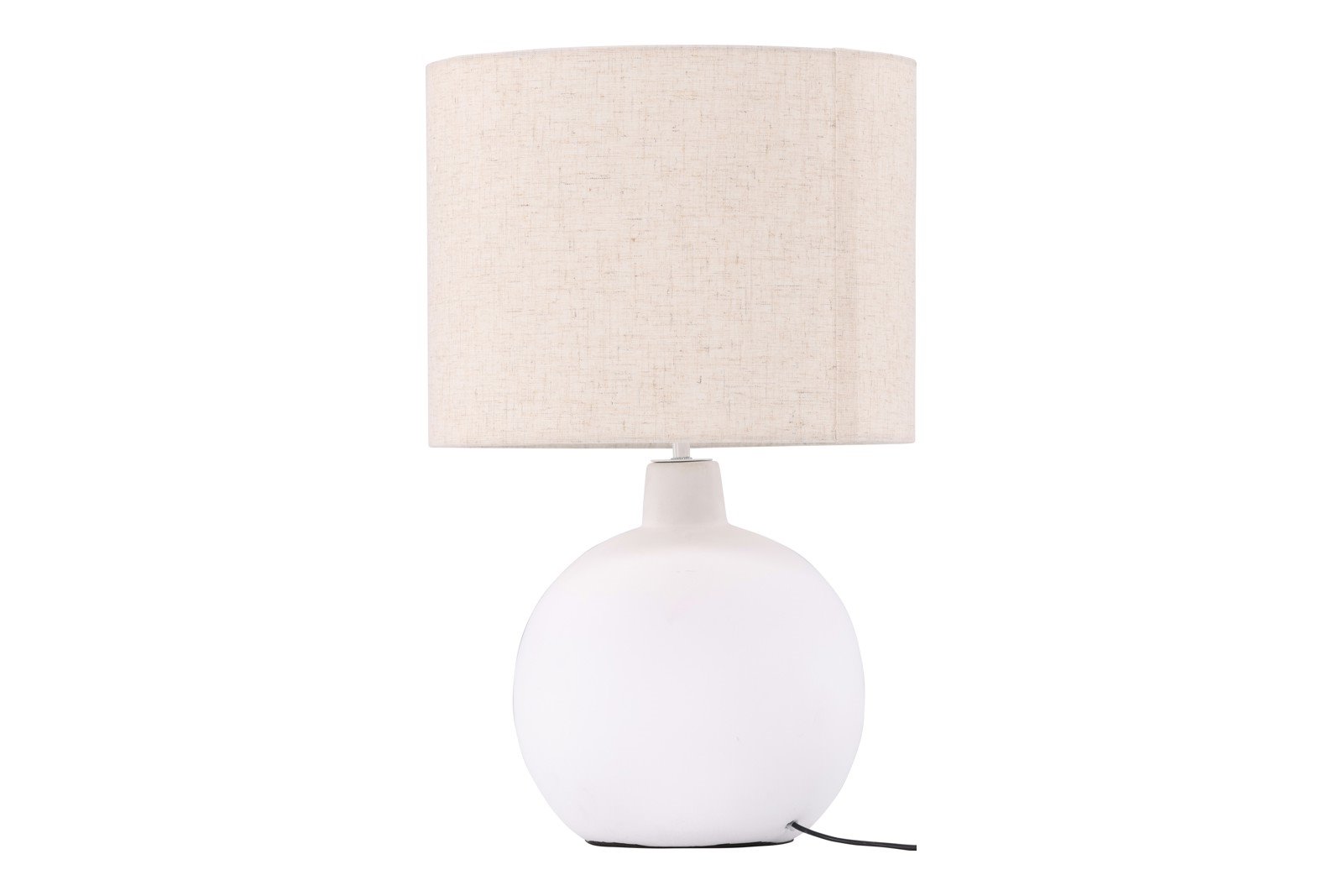 Torcello bordlampe Hvit med beige linskjerm
