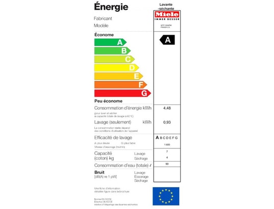 MIELE - Lave linge sechant Frontal WTF 130