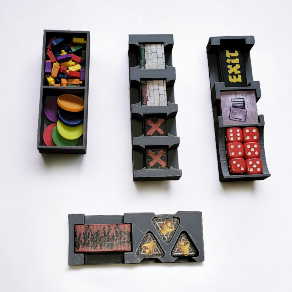 Zombicide - Black Plague : Rangement insert gris compatible