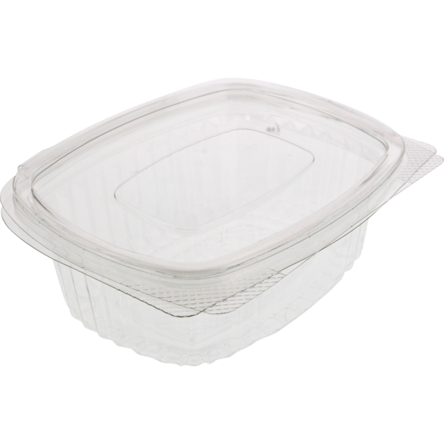 Bak, Gerecycled PET, 375ml, saladebak, 144x115x50mm, transparant