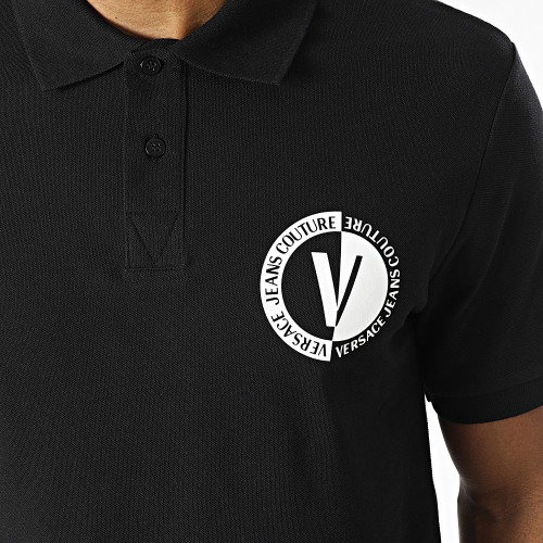 Polo Manches Courtes Vemblem Small 74GAGI06 Noir