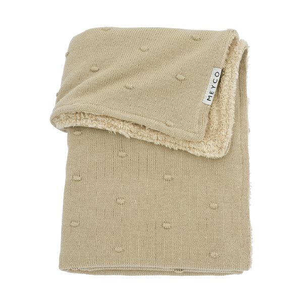 Meyco Mini Knots Fleece Ledikantdeken 100 x 150 cm Soft Pink