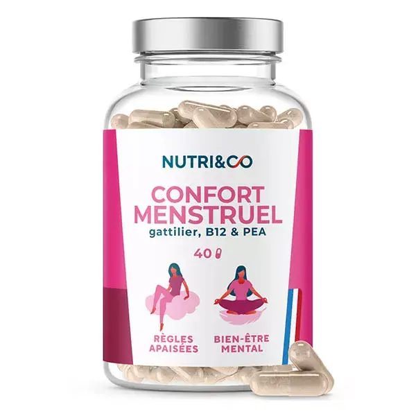 Nutri&Co Alívio da Dor Menstrual, TPM e Conforto do Ciclo - 40 cápsulas