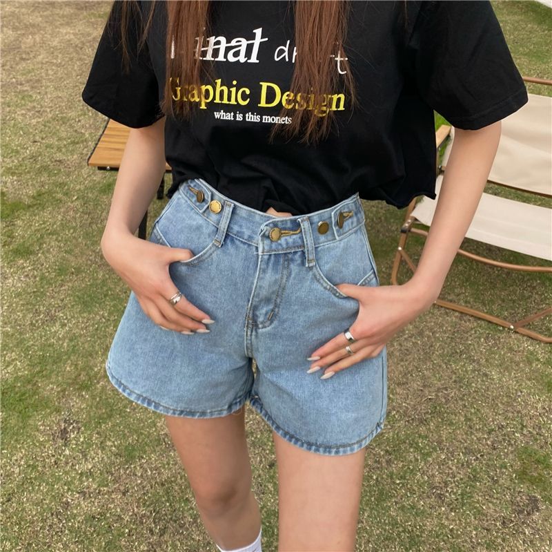 Dute - Wijde denim shorts