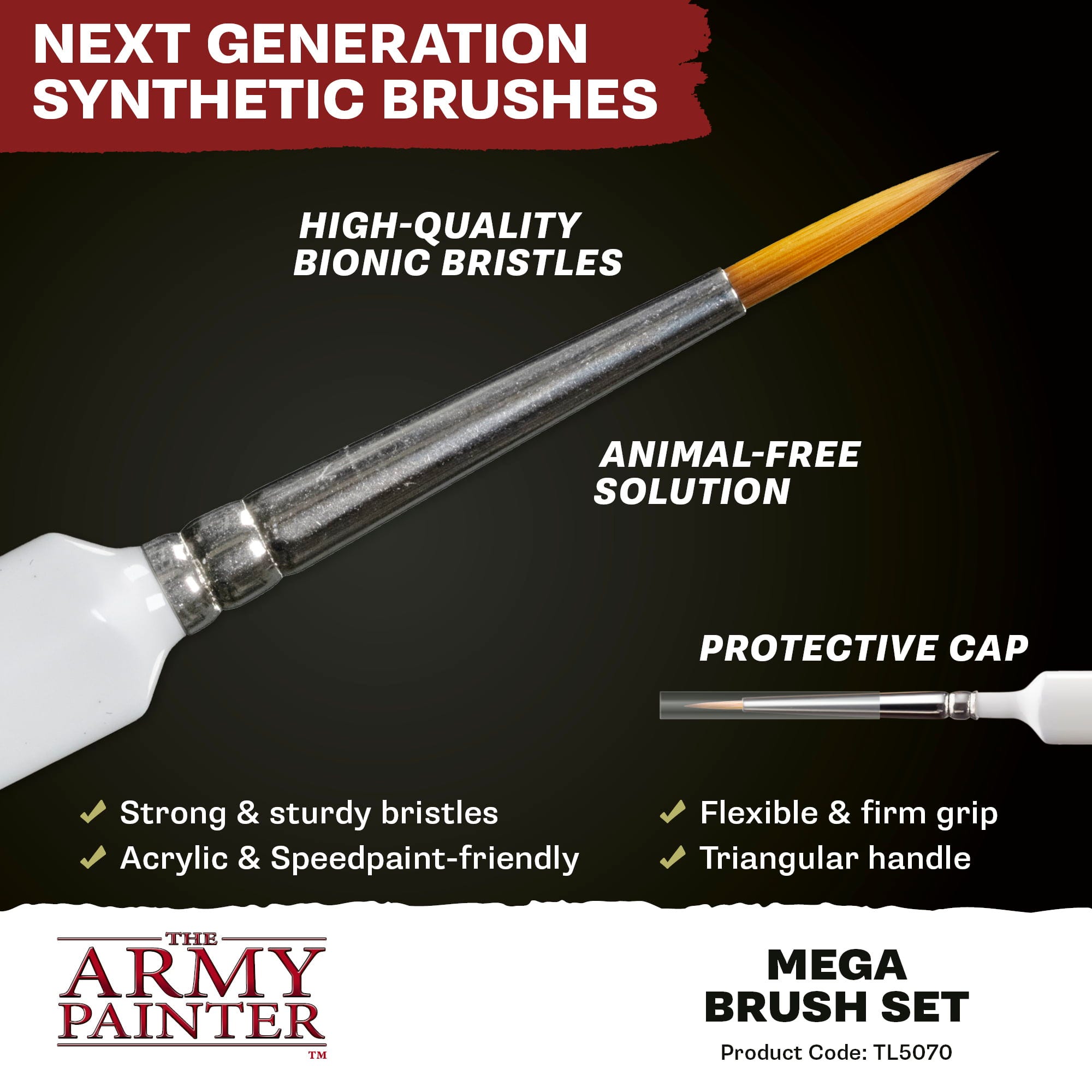 The Army Painter  Mega Brush Set    Alle Wargamer-Pinsel in einem Set!