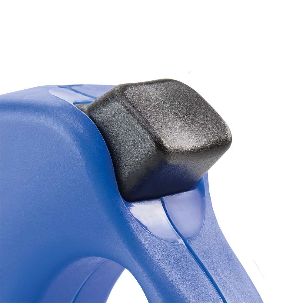 Laisse rétractable pour chiens amigo cord mini, cordon, 3 mètres, max 12 kg, bleu