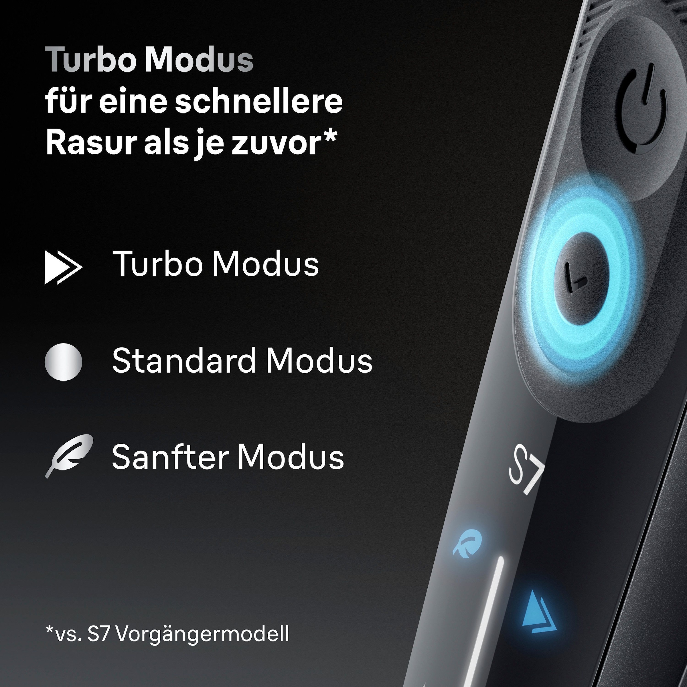 Braun Elektrorasierer »Series 7 72-N1620s« 2 Stk. Aufsätze Bis zu 60 Min Akku, +2 Aufsätze, 100% wasserdicht, Made in Germany