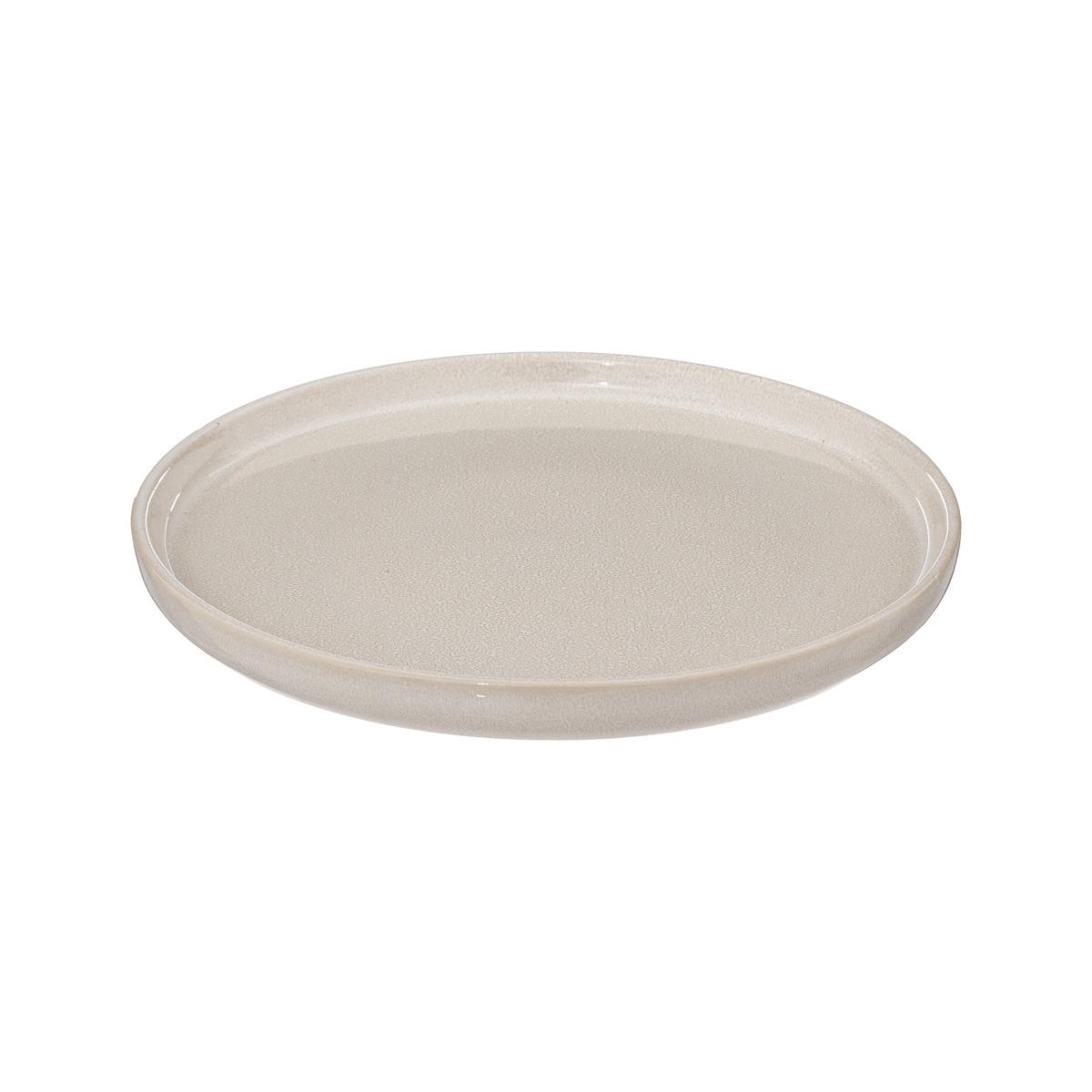 ASSIETTE A DESSERT TERRE INCONNUE BEIGE D.21CM