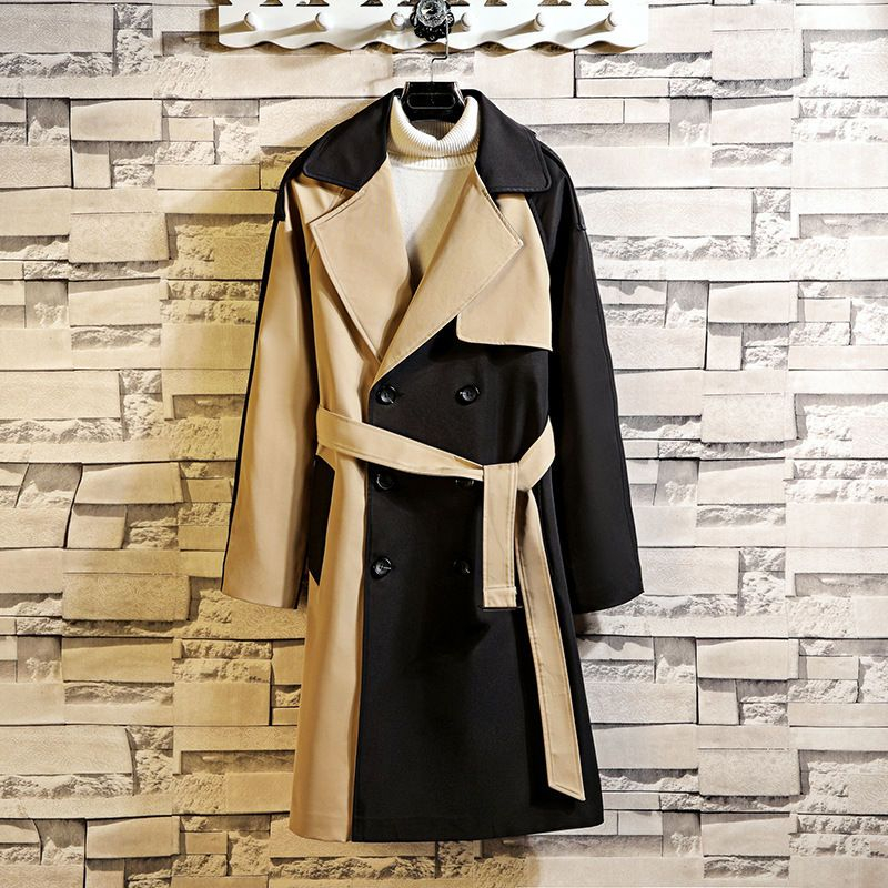 Andrei - Color Block Double-Breasted Trenchcoat