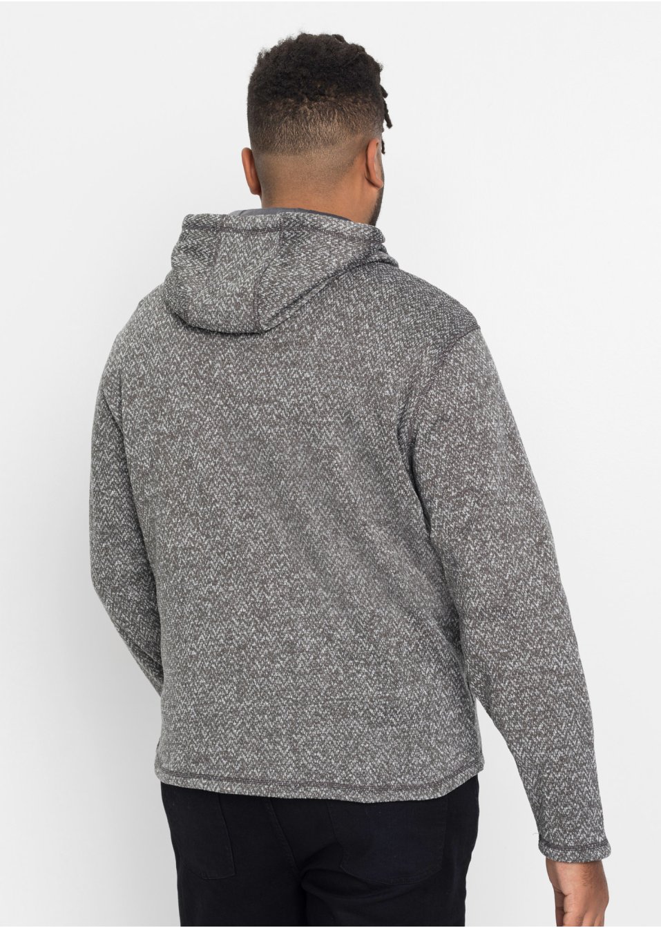 Pull en maille polaire avec capuche