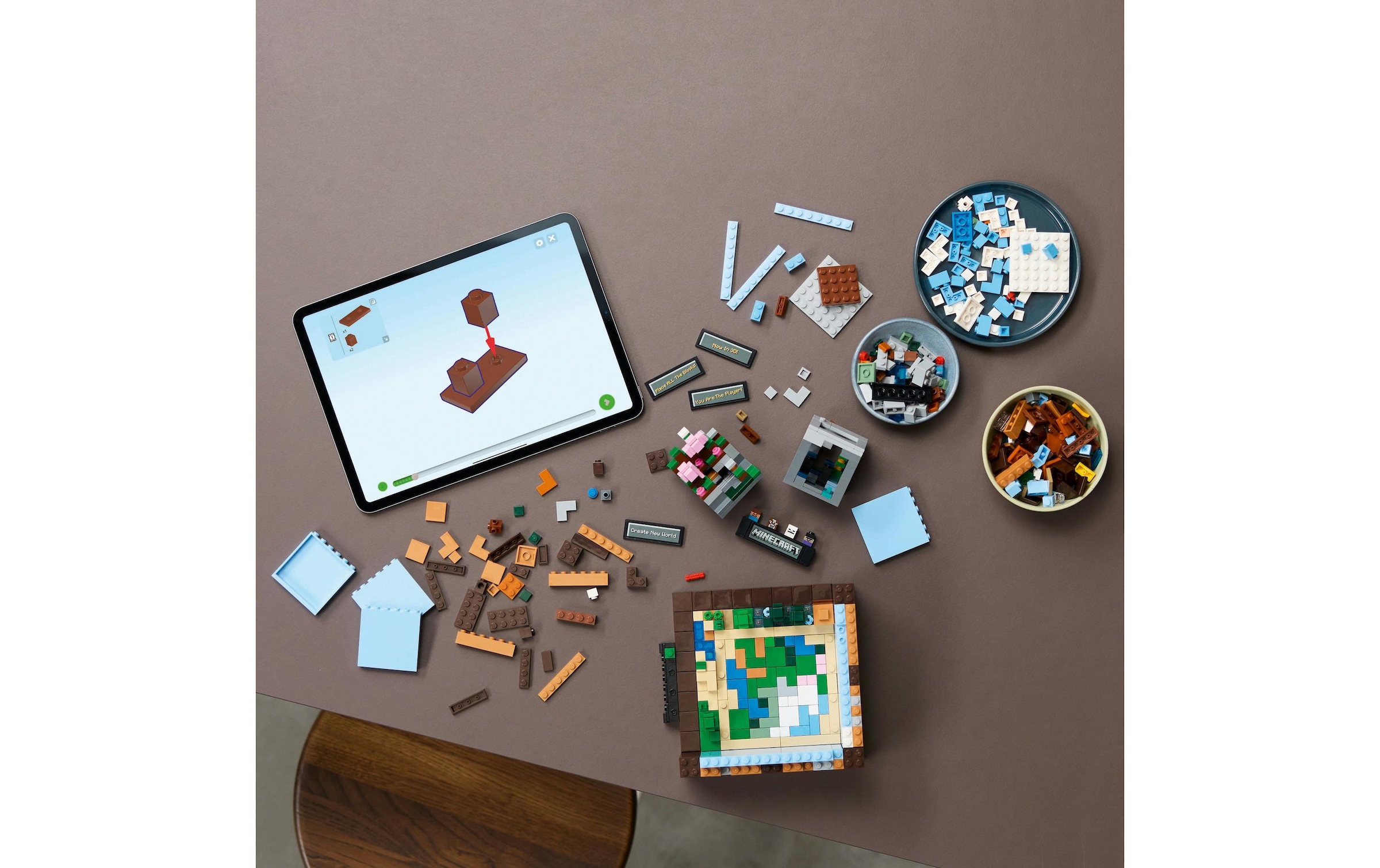 LEGO® Konstruktionsspielsteine »Minecraft Die Werkbank 21265«