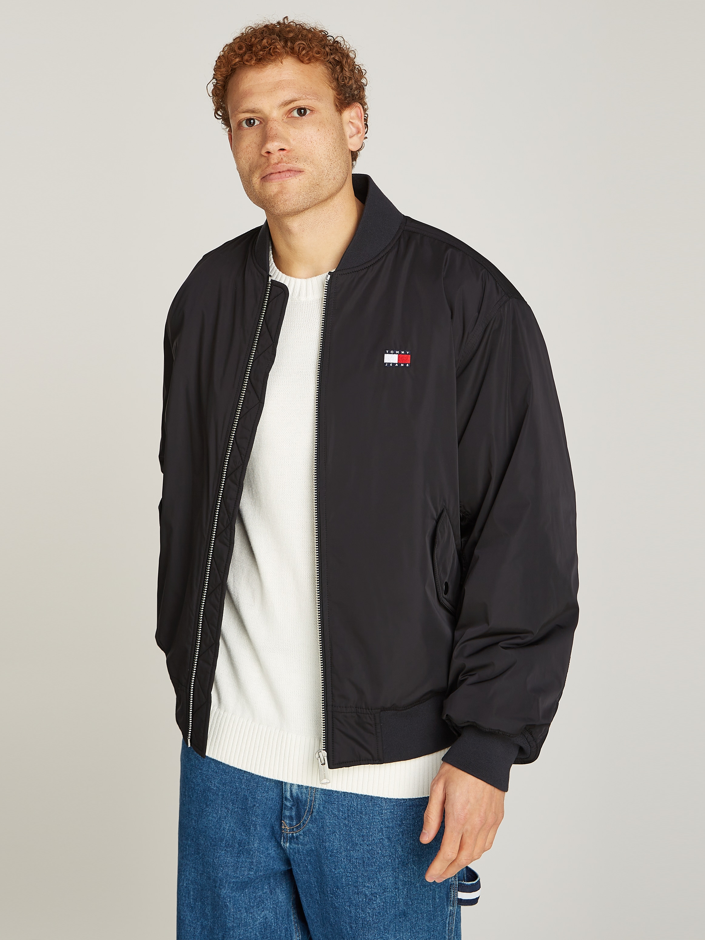 Tommy Jeans Plus Bomberjacke »TJM ENTRY BOMBER EXT« Grosse Grössen mit Logopatch