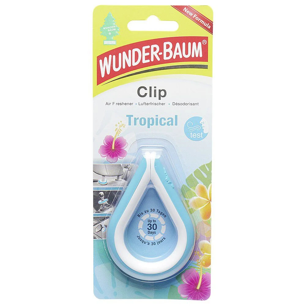 Désodorisant pour voiture à clipper senteur tropicale