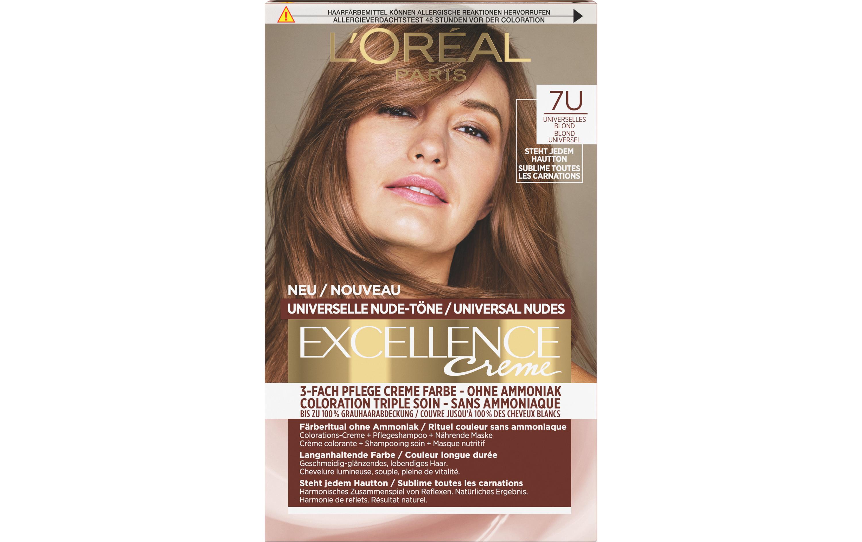 Haarcoloration Ex Crème Nudes 7U Universelles BlondHochwertige Coloration für die Haare