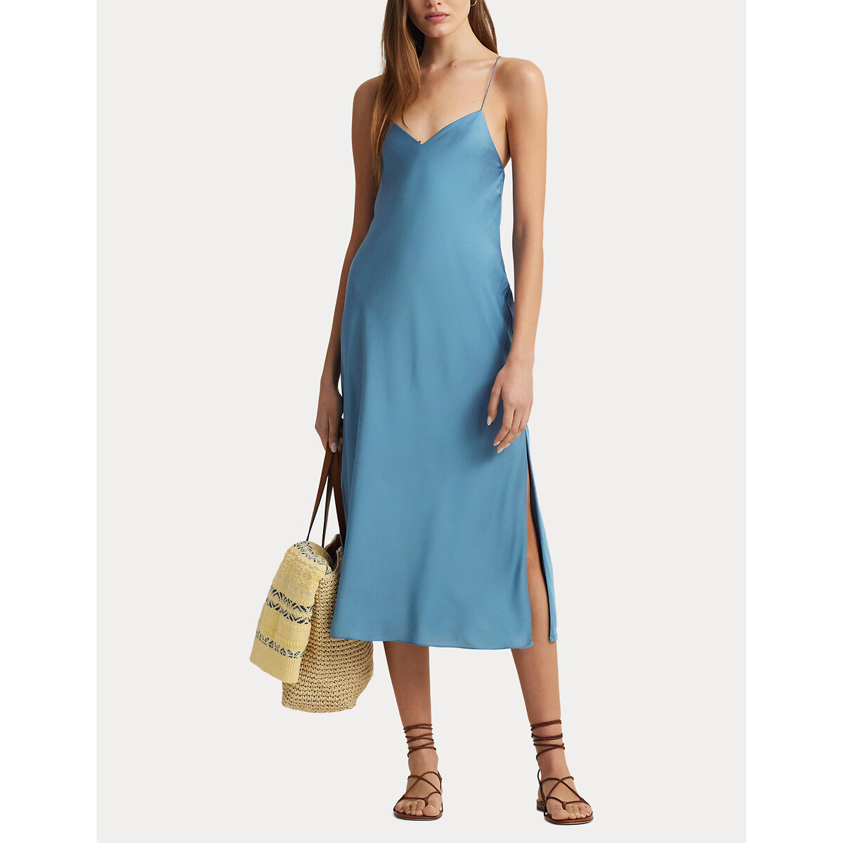 LAUREN RALPH LAUREN<br>Vestido com alças finas NOKITHE