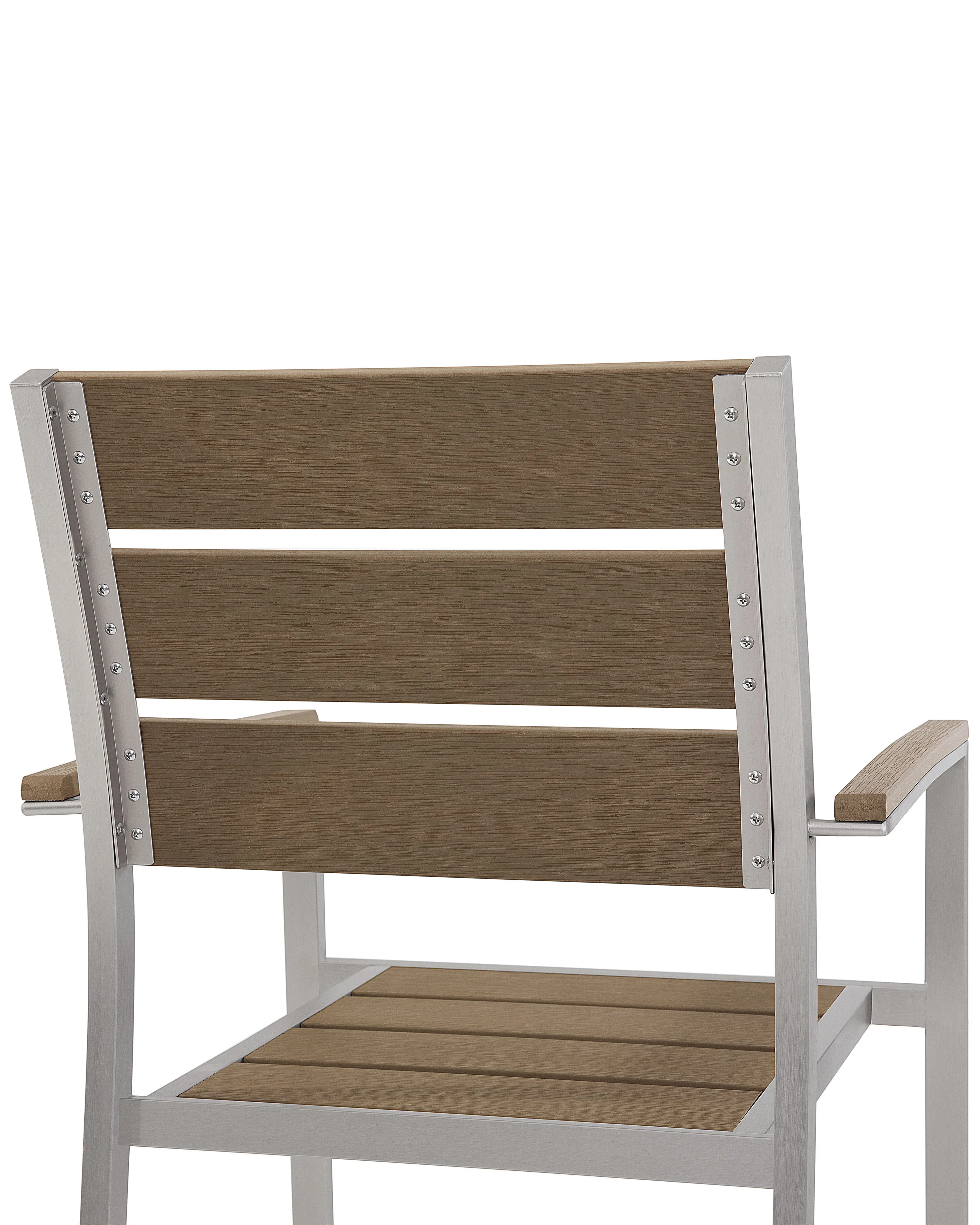Set van 6 tuinstoelen VERNIO Bruin