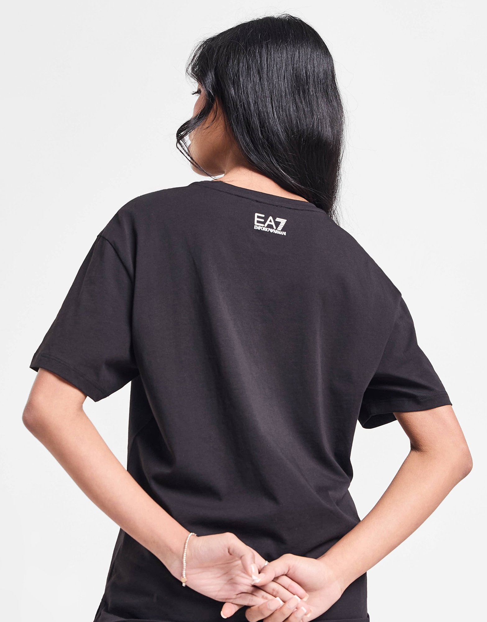Emporio Armani EA7 T-shirt Curved Logo Femme