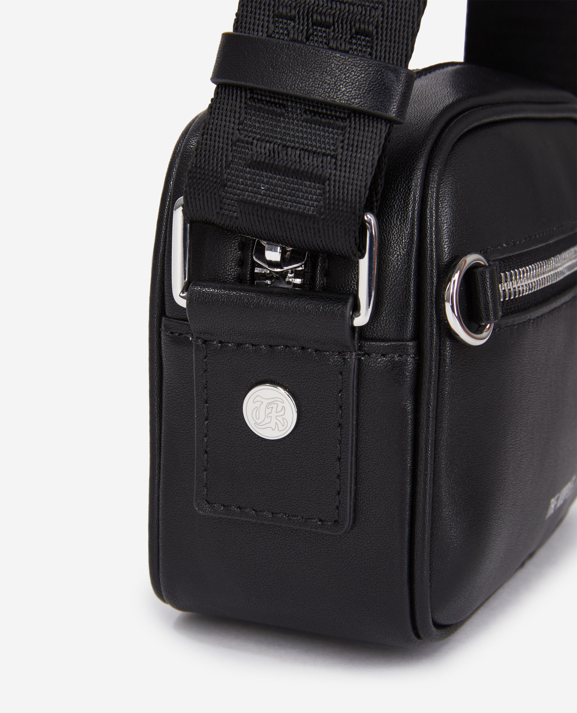 Sac messenger small en cuir noir