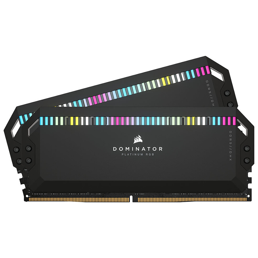 Corsair Dominator Platinum RGB Black - 2 x 16 Go (32 Go) - DDR5 6000 MHz - CL30