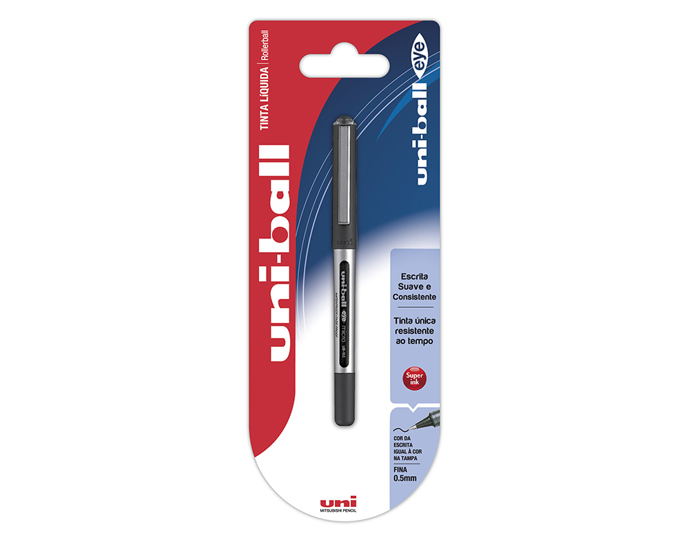 ESFEROGRÁFICA ROLLER UNI-BALL EYE MICRO UB-150 PRETO