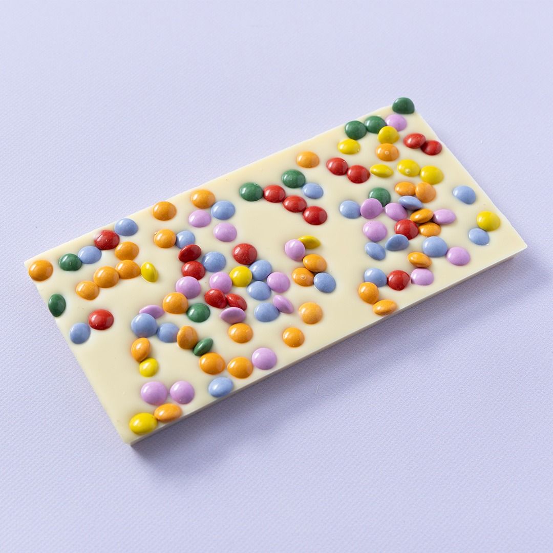 Chocoladereep wit smarties