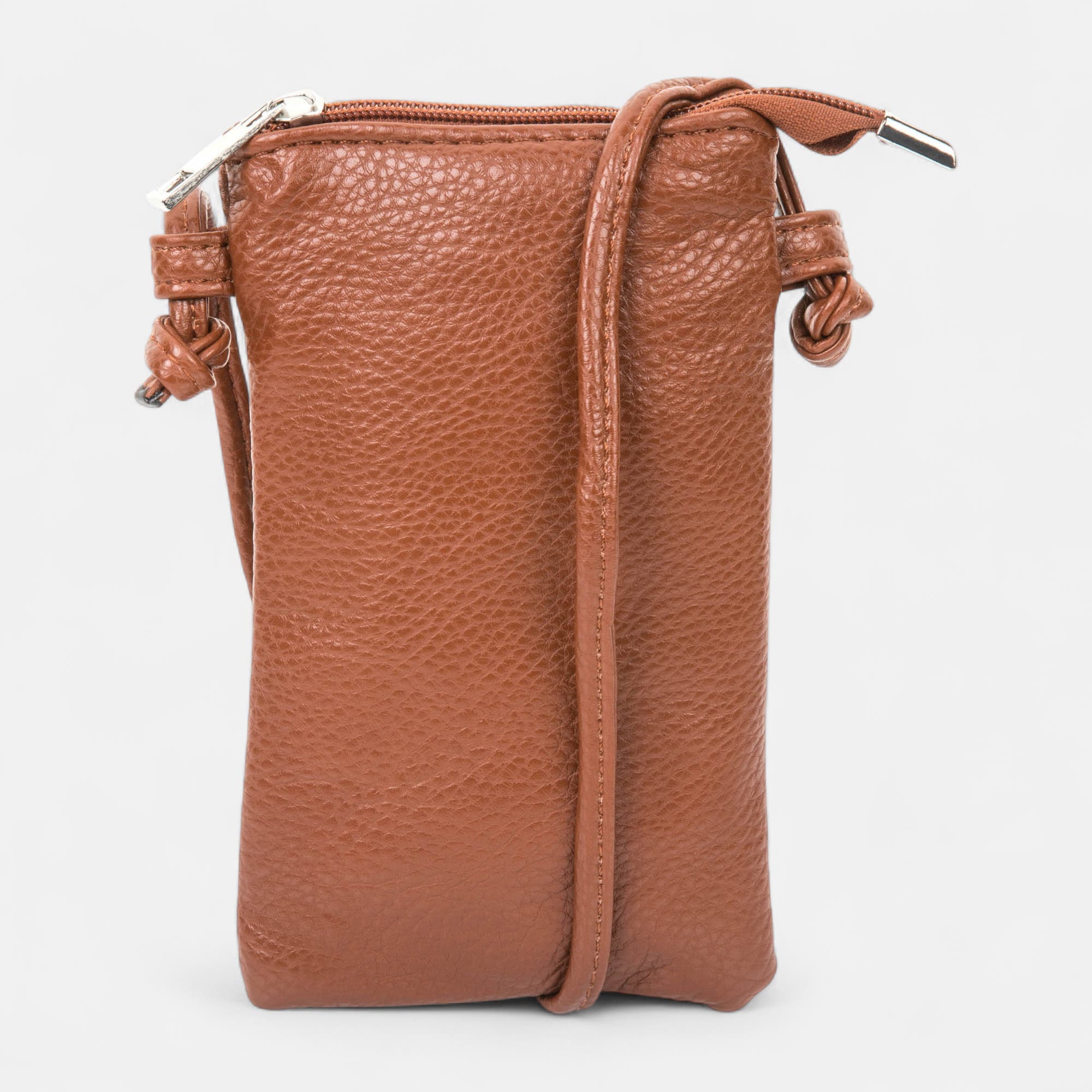 Pochette pour téléphone cognac