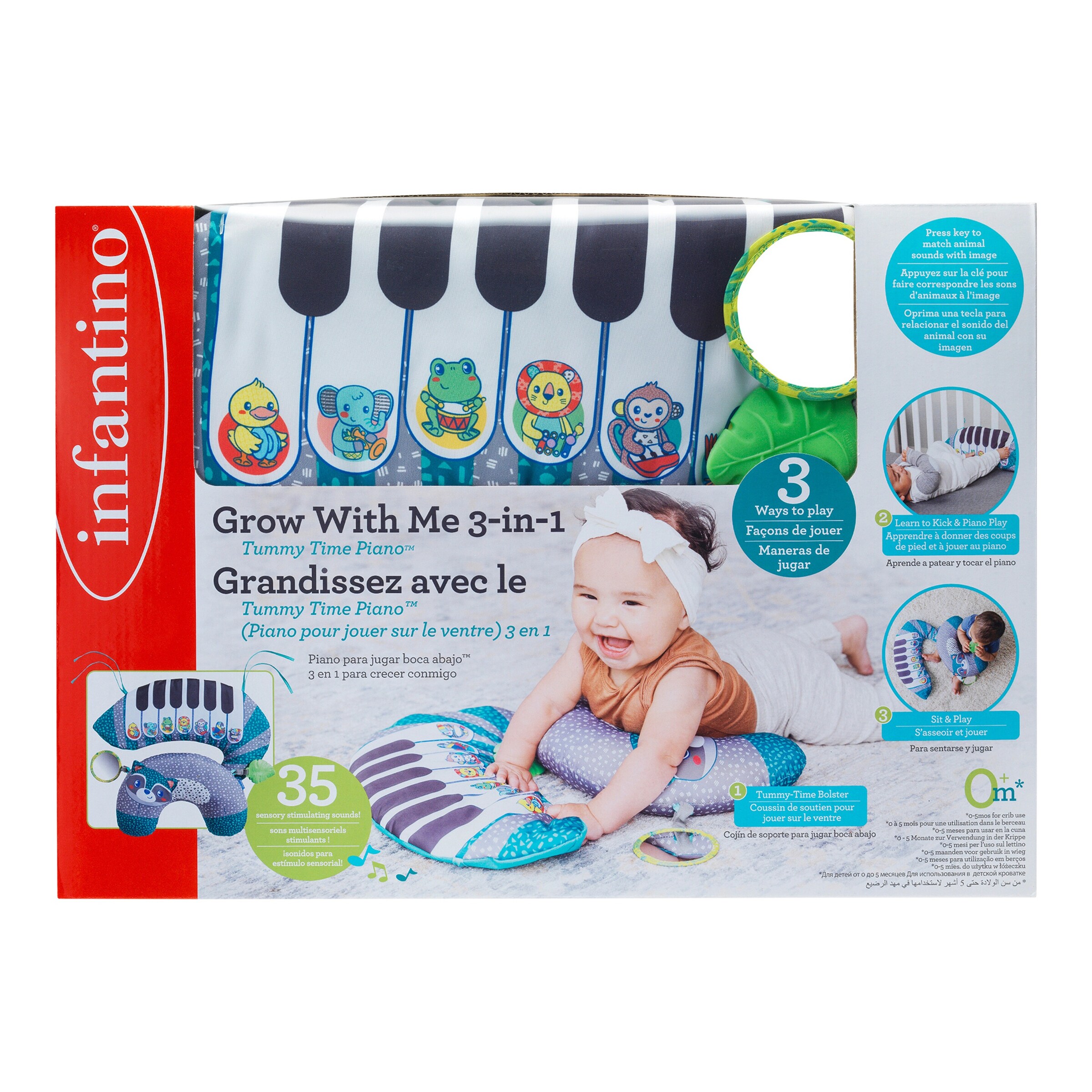 Infantino Spielkissen Tummy Time Piano