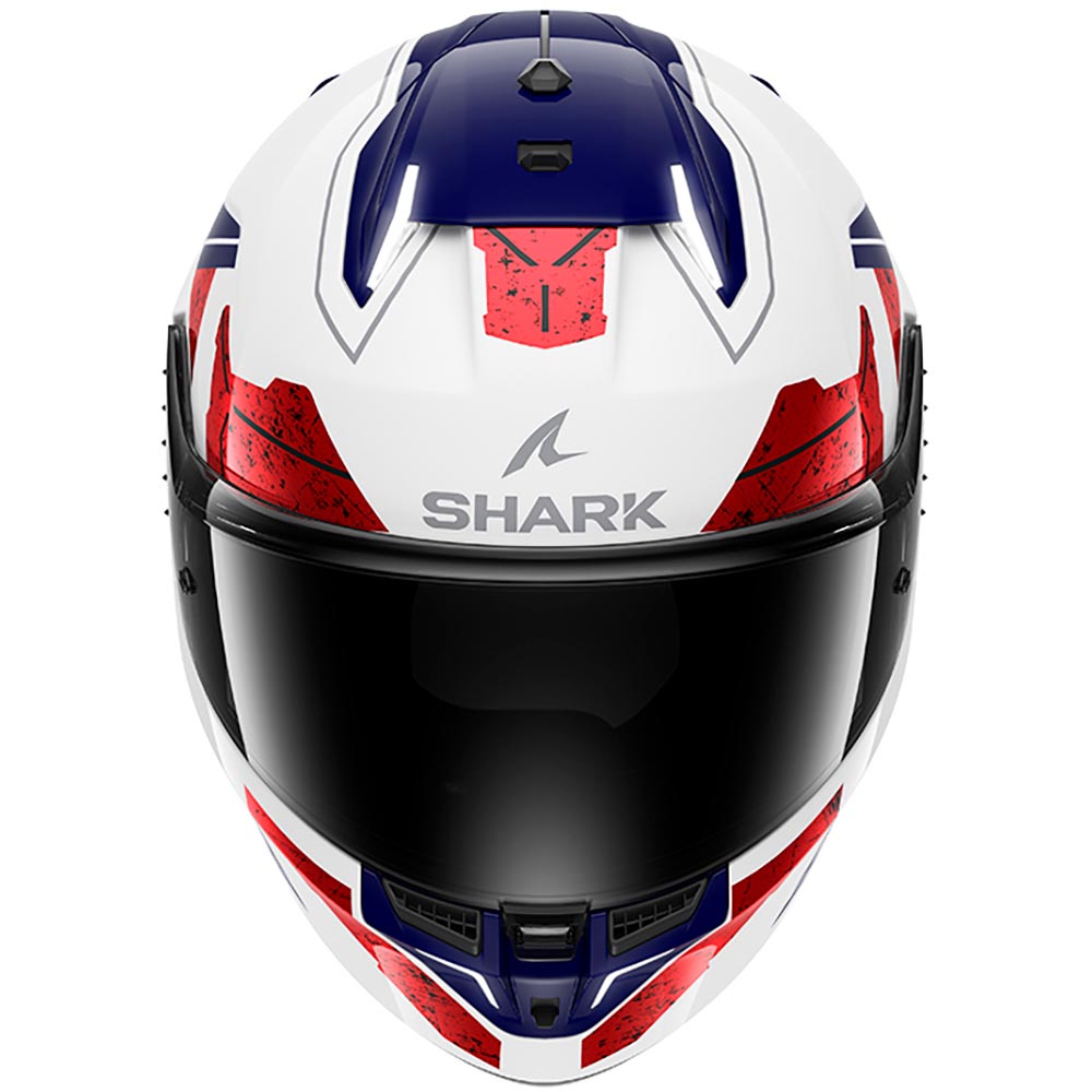 Shark - Casque Skwal i3 Rhad Blanc brillant / Rouge / Bleu