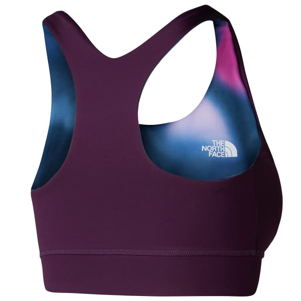 Brassière running THE NORTH FACE W FLEX REVERSIBLE BRA PRINT SUMMIT NAVY MORPHING SH