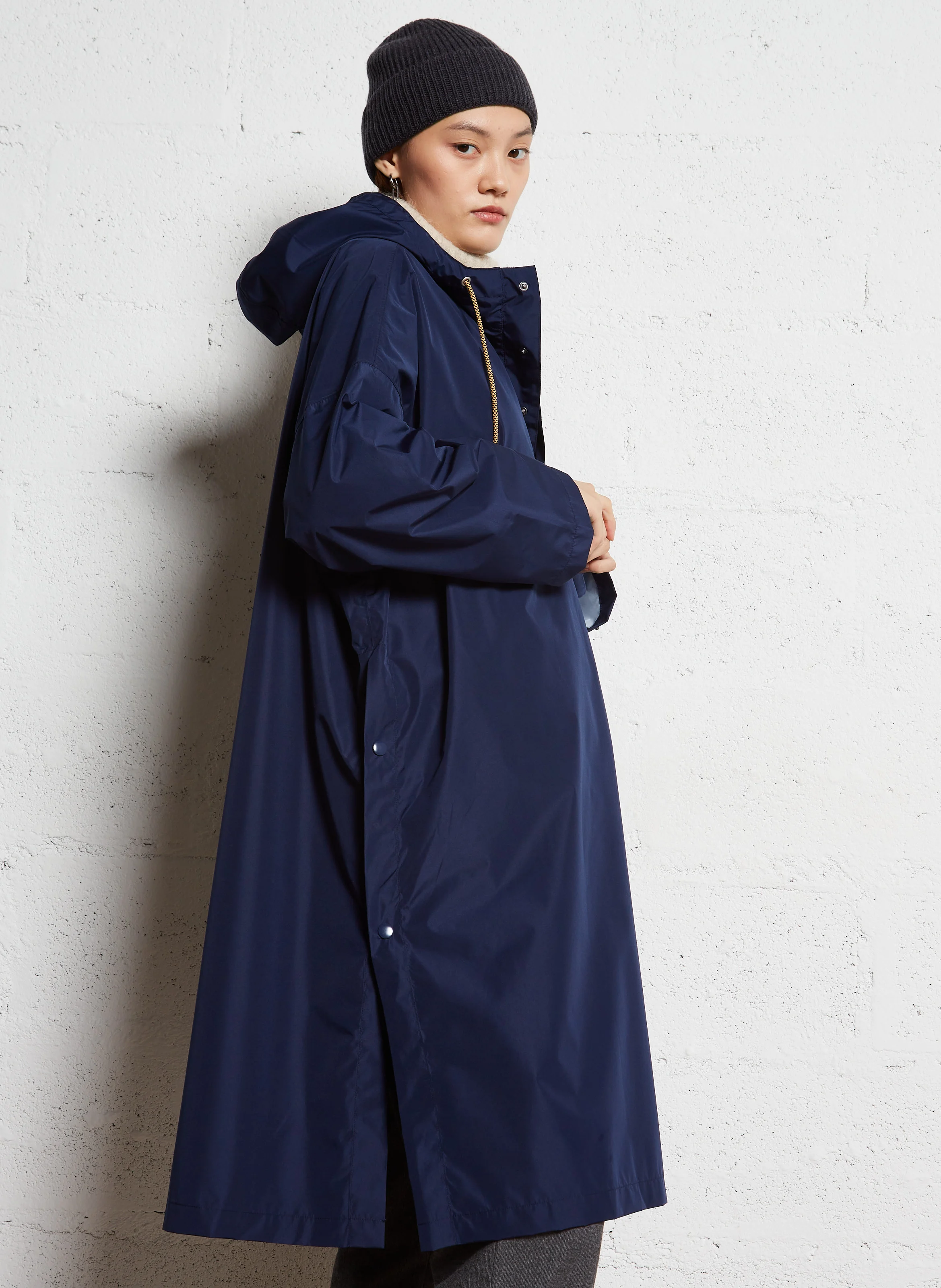 Poncho ample imperméable| Bleu