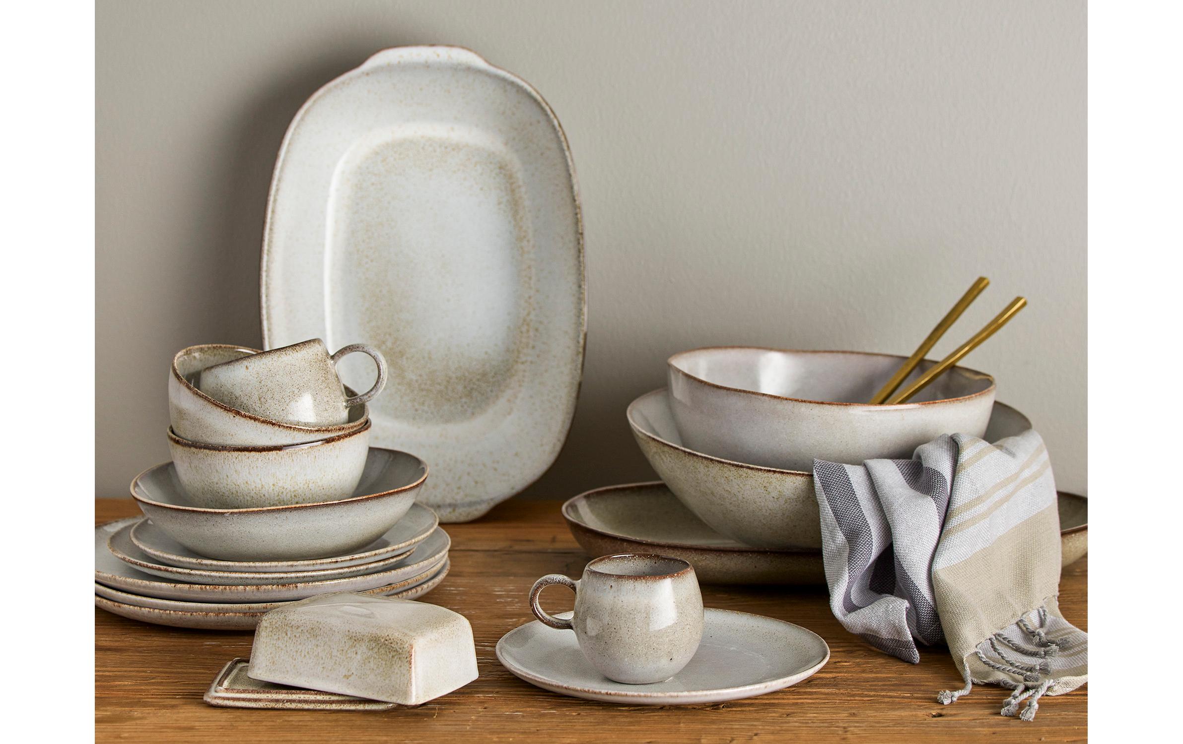 Speise-Service Sandrine 12-teilig, Nature<br>Geschirrset