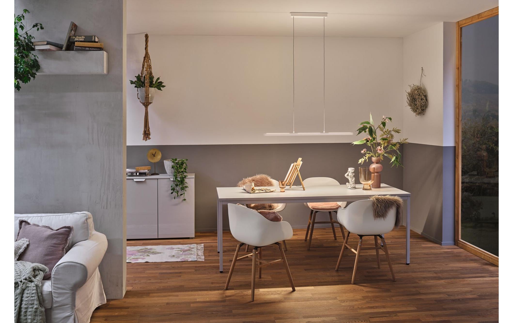 Pendelleuchte Lento, 42 W, 2700 K, Weiss<br>LED Hängeleuchte