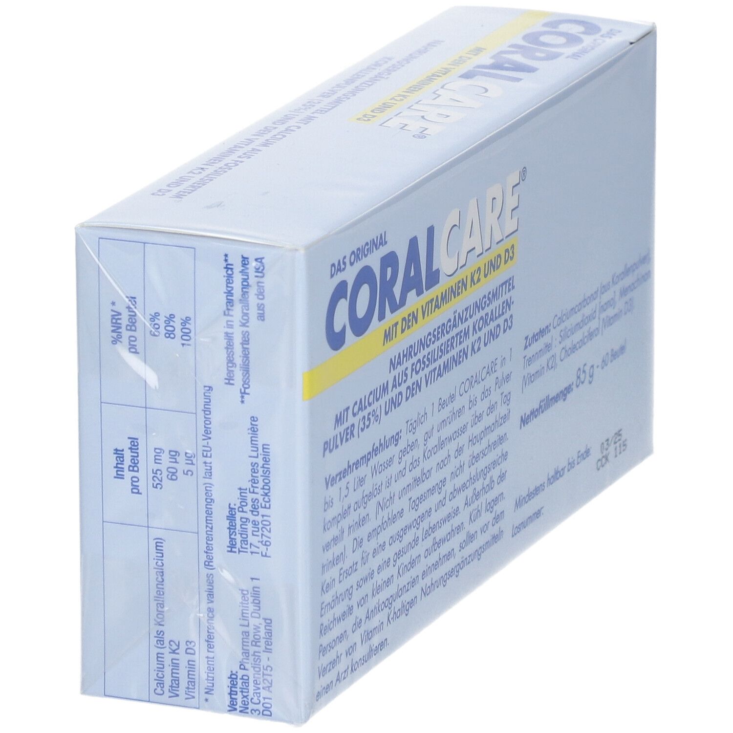 CORALCARE® mit Vitamin D3 und K2 2-Monatspackung